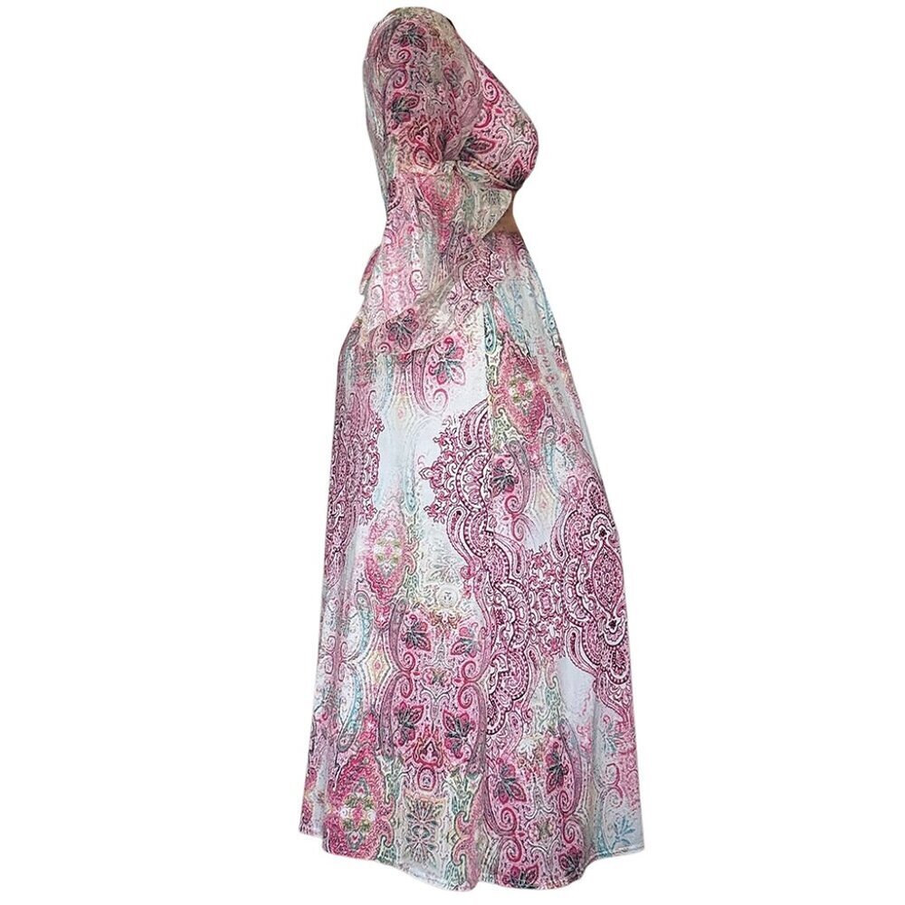 NWT TROIS KA FLOWEY PATTERN DRESS - Picture 11 of 12